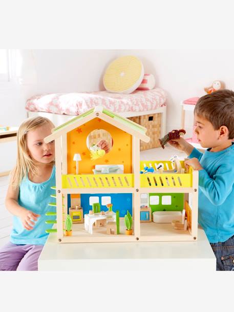 Petite maison joyeuse en bois HAPE Multicolore 2 - vertbaudet enfant 