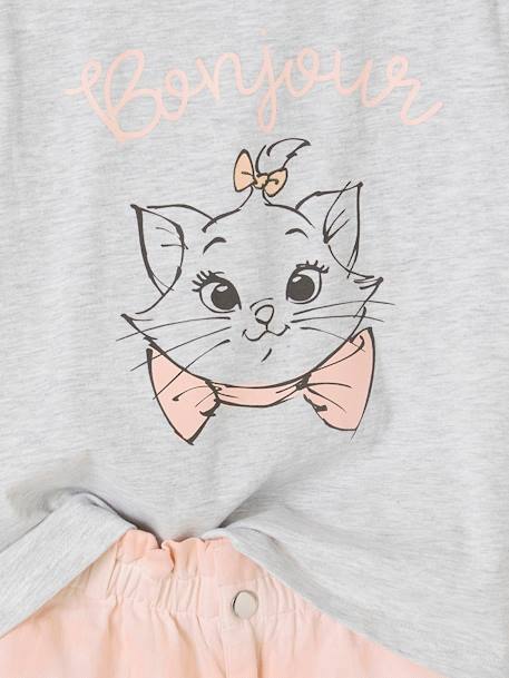 Ensemble fille T-shirt + short Disney® Marie Les Aristochats rose pâle 6 - vertbaudet enfant 