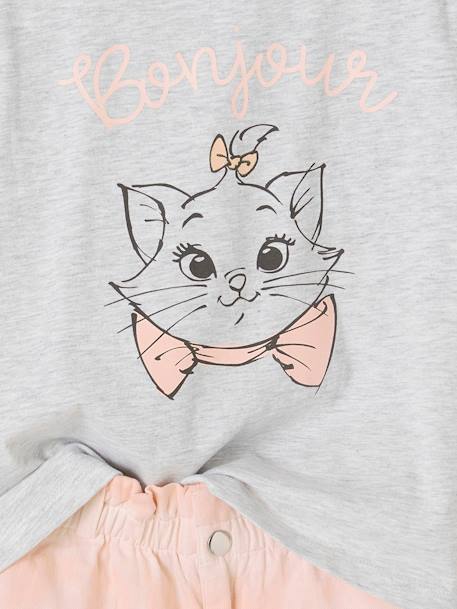 Ensemble fille T-shirt + short Disney Marie Les Aristochats rose pâle 6 - vertbaudet enfant 