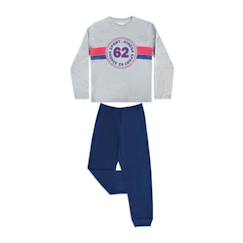 -ATHENA Pyjama long col rond  Sport 62 Gris Garçon