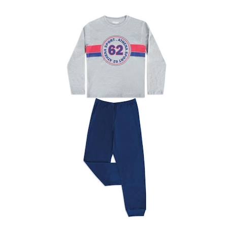 ATHENA Pyjama long col rond  Sport 62 Gris Garçon GRIS 1 - vertbaudet enfant 
