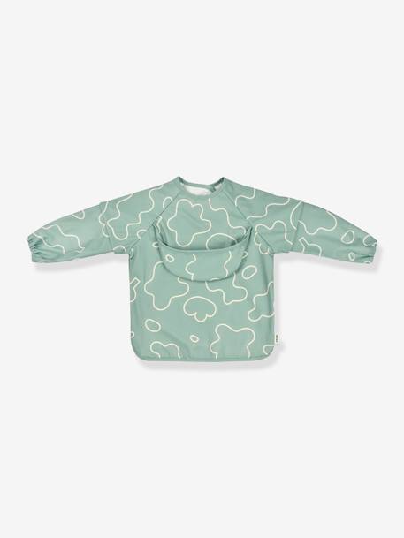 Bavoir à manches évolutif 2 en 1 Playful beige+blush+vert sauge 15 - vertbaudet enfant 