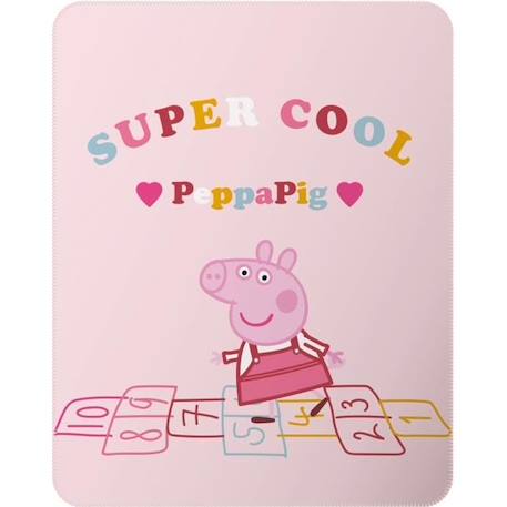 Plaid polaire Peppa Pig - Taille : 110x140 cm ROSE 1 - vertbaudet enfant 