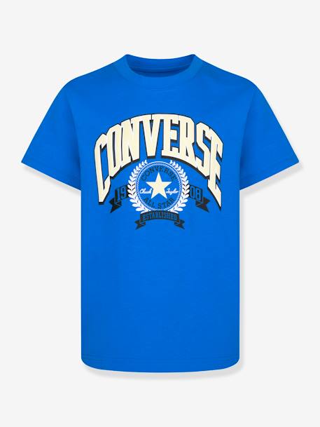 T-shirt coloré CONVERSE bleu électrique 1 - vertbaudet enfant 
