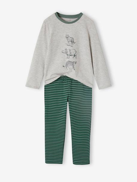 Lot de 2 pyjamas garçon jungle vert 6 - vertbaudet enfant 