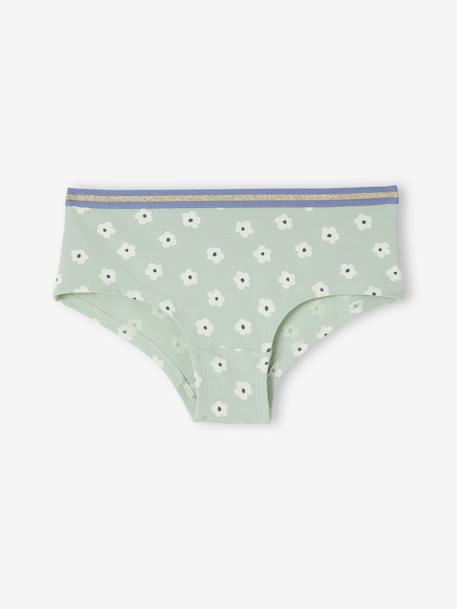 Lot de 7 shorties fleurs fille en coton bio rose 8 - vertbaudet enfant 