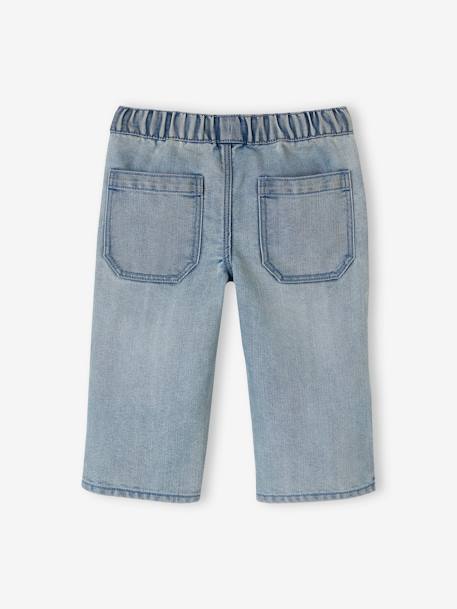 Pantalon Retroussable VERTBAUDET Garçon - Tissu Léger Coton - Bleu Clair Taille 5A