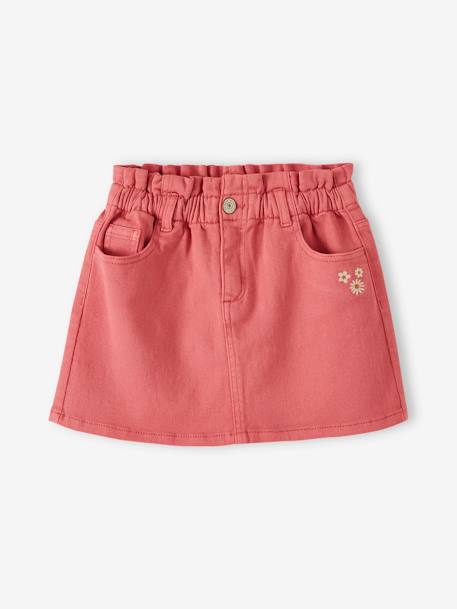 Jupe couleur style paperbag fille facile à enfiler lavande+rose bonbon 4 - vertbaudet enfant 