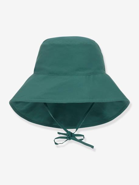 Chapeau de soleil protège nuque anti-UV LÄSSIG écru+rose poudré+vert 7 - vertbaudet enfant 