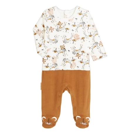 Pyjama bébé en velours Benghali BLANC 1 - vertbaudet enfant 