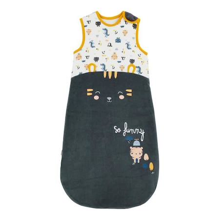 Gigoteuse d'hiver en velours Little Funny GRIS 1 - vertbaudet enfant 