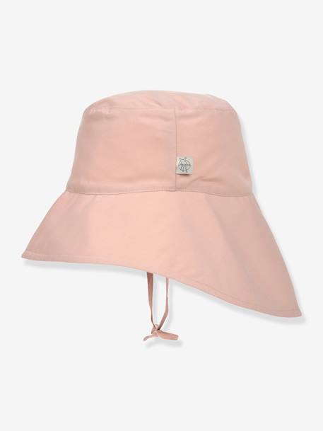 Chapeau de soleil protège nuque anti-UV LÄSSIG écru+rose poudré+vert 6 - vertbaudet enfant 