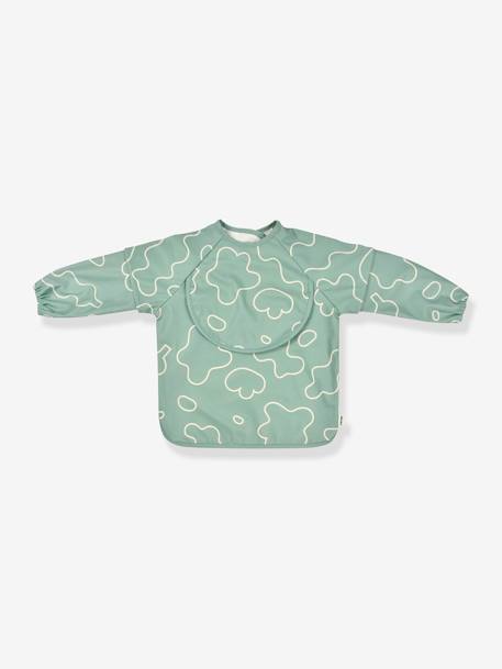 Bavoir à manches évolutif 2 en 1 Playful beige+blush+vert sauge 16 - vertbaudet enfant 