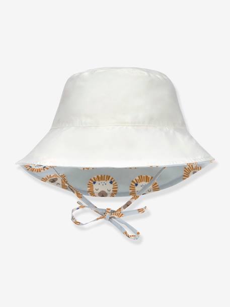 Chapeau anti-UV réversible LÄSSIG blanc imprimé+bleu imprimé+multicolore+rayé blanc 5 - vertbaudet enfant 