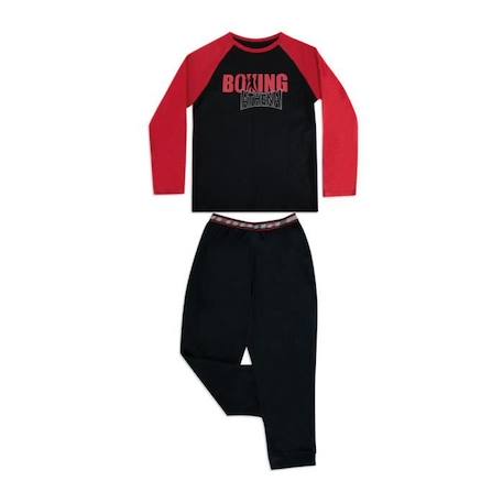 Garçon-ATHENA Pyjama long col rond  Boxing Rouge Garçon