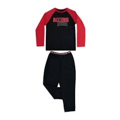 ATHENA Pyjama long col rond  Boxing Rouge Garçon  - vertbaudet enfant