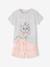 Ensemble fille T-shirt + short Disney Marie Les Aristochats rose pâle 1 - vertbaudet enfant 