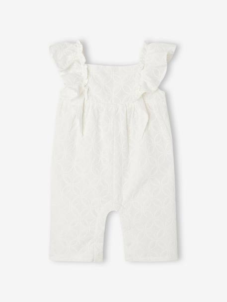 Combinaison bébé brodée cérémonie écru 3 - vertbaudet enfant 