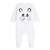 Pyjama bébé en velours ouverture pont Little Panda BLANC 1 - vertbaudet enfant 
