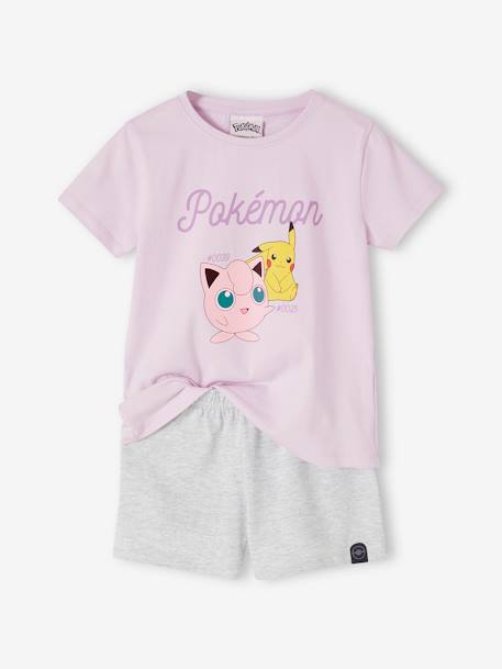 Pyjashort bicolore fille Pokemon® Lavande/gris chiné 2 - vertbaudet enfant 