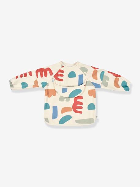 Bavoir à manches évolutif 2 en 1 Playful beige+blush+vert sauge 1 - vertbaudet enfant 