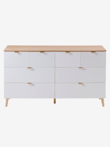 Commode double avec 8 tiroirs MERVEILLES blanc 4 - vertbaudet enfant 