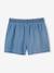 Short fille en denim léger facile à enfiler denim bleached+stone 7 - vertbaudet enfant 