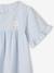Chemise de nuit en popeline légère rayée rayé bleu 3 - vertbaudet enfant 