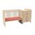 Lit combiné évolutif SAUTHON Arty - 120x60 en 90x190 - Style vintage - Avec commode spacieuse MARRON 2 - vertbaudet enfant 