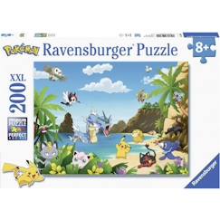 Jouet-Puzzle 200 pièces XXL - Ravensburger - Attrapez-les tous ! - Pokémon - Dessins animés et BD - Garantie 2 ans