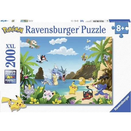 Puzzle 200 pièces XXL - Ravensburger - Attrapez-les tous ! - Pokémon - Dessins animés et BD - Garantie 2 ans BLEU 1 - vertbaudet enfant 