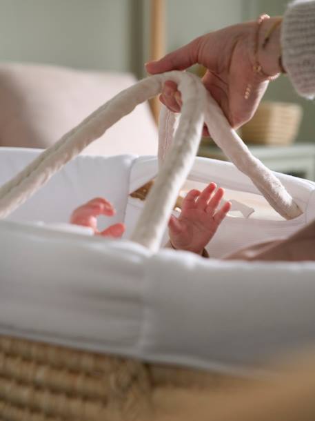 Couffin en fibres naturelles naturel 3 - vertbaudet enfant 