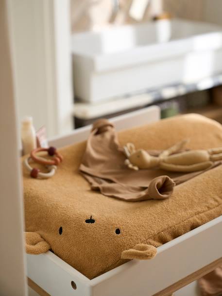 Lot 2 housses matelas à langer animaux blush+Dans les bois+Lovely Leo+Minisaurus+ourson 26 - vertbaudet enfant 
