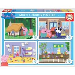 Jouet-Jeux éducatifs-Puzzles-Puzzles progressifs Peppa Pig - EDUCA - MULTI 4 JUNIOR - 50 à 150 pièces - Pour enfants de 3 ans et plus