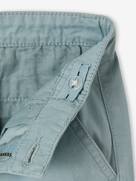 Bermuda chino garçon beige+BLEU+bleu grisé+rouge+sable+vert 16 - vertbaudet enfant 