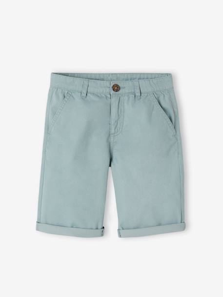 Bermuda chino garçon beige+BLEU+bleu grisé+rouge+sable+vert 14 - vertbaudet enfant 