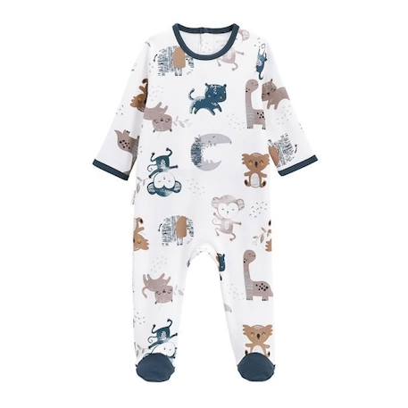 Pyjama bébé Friendly BLANC 1 - vertbaudet enfant 