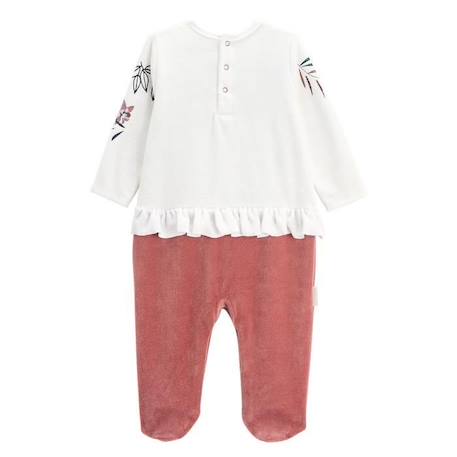 Pyjama bébé en velours Trinidad ROSE 2 - vertbaudet enfant 