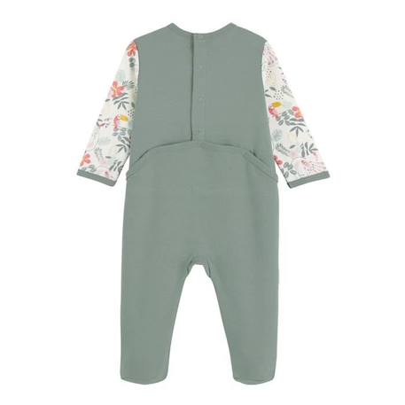 Pyjama bébé Pretty Jungle VERT 2 - vertbaudet enfant 