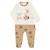 Pyjama bébé en molleton contenant du coton bio Bogota BLANC 1 - vertbaudet enfant 