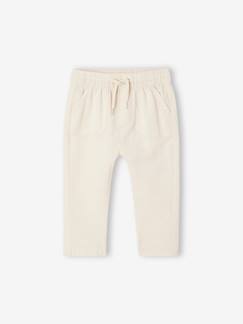 -Pantalon léger en lin et coton bébé