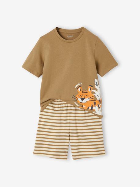 Lot de 2 pyjashorts tigre garçon kaki 4 - vertbaudet enfant 