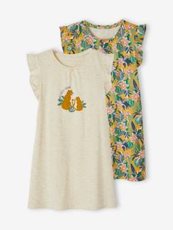 Lot de 2 chemises de nuit tropicales  - vertbaudet enfant