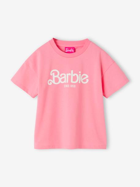 Tee-shirt fille Barbie rose bonbon 1 - vertbaudet enfant 