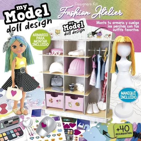 Jeu de mode - EDUCA - My Model - Doll Design - Fashion Atelier BLANC 2 - vertbaudet enfant 