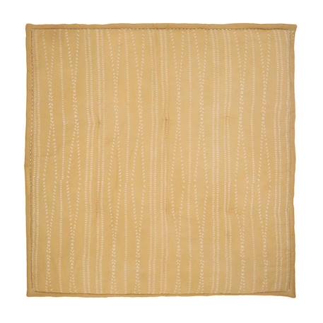 Tapis de repos bébé - NEPO CARAMEL - pur coton imprimé à la main JAUNE 1 - vertbaudet enfant 