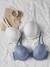 Lot de 2 soutiens-gorge satinés grossesse et allaitement bleu grisé+marine 1 - vertbaudet enfant 