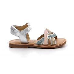Chaussures-Chaussures fille 23-38-MOD 8 Sandales Caweave argent