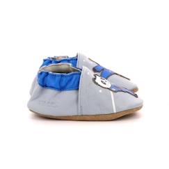 Chaussures-Chaussures fille 23-38-Chaussons-ROBEEZ Chaussons Karate Panda bleu