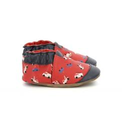 Chaussures-ROBEEZ Chaussons Super Cars rouge